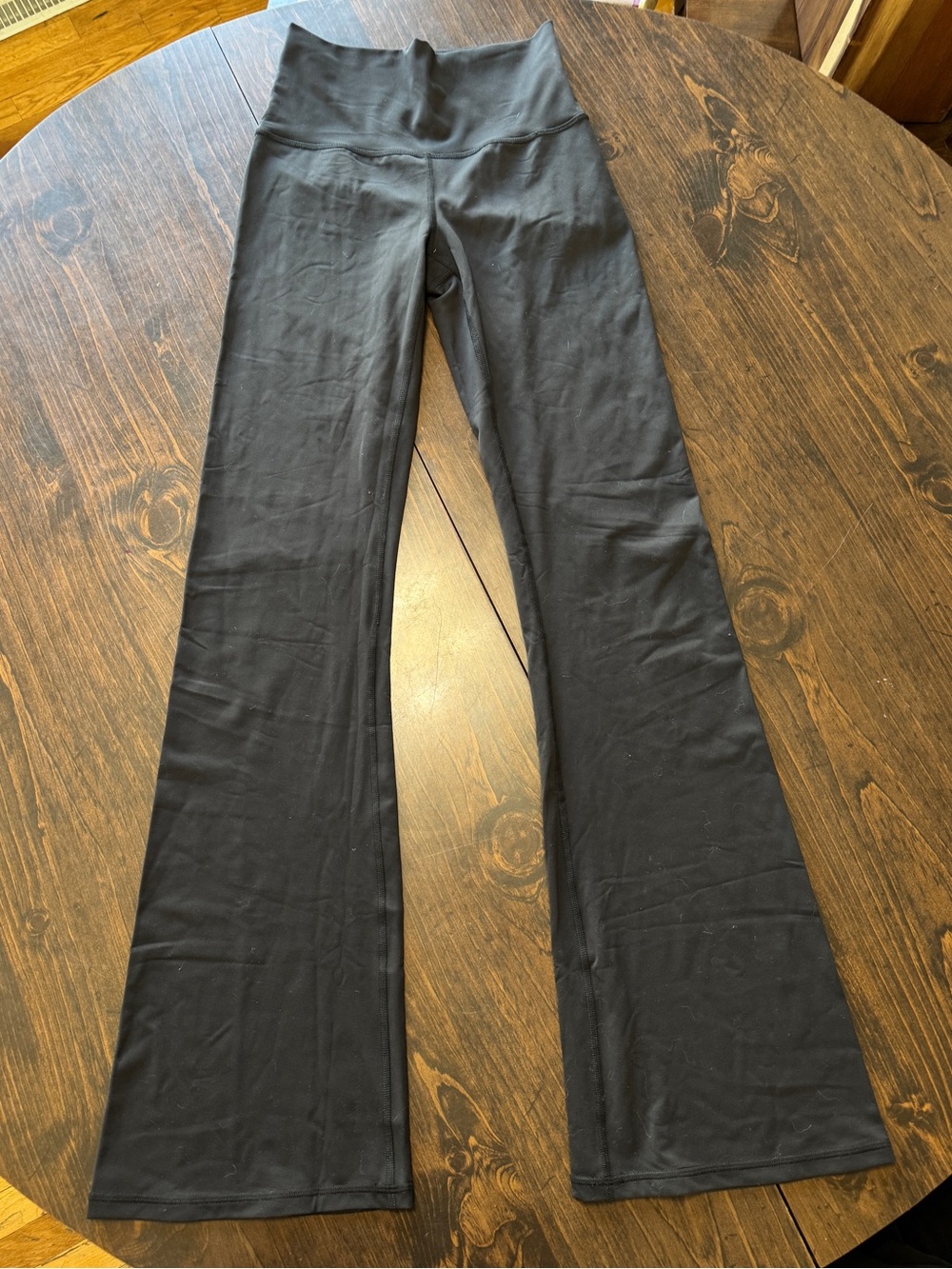 Black High-Waist Flared Prana Yoga Pants